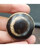 Perlina decorata vintage tibetana Luk Mik occhio di capra pietra agata 3... - $110.37