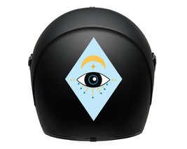 Helmet motorcycle car sticker removable decal 1X pcs  eye simbol - £4.74 GBP