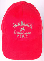 JACK DANIEL'S Tennessee Fire Hat-Red-Strapback-Embroidered-Whiskey-Bar - $7.48