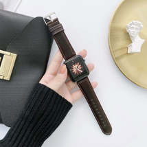 Crazy Horse Texture + Flat Texture Leather Replacement Watchbands For Apple Watc - $17.60