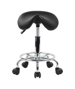Adjustable KKTONER PU Leather Rolling Saddle Stool with Wheels - Comfort... - $1,290.88 MXN