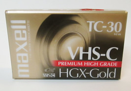 Maxell HGX-Gold VHS-C TC-30 Premium High Grade Camcorder Video Cassette ... - $12.00