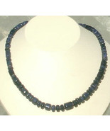 Hexagon Shaped Dumortierite beads and Sterling Silver Bali Spacer Beads - $55.00