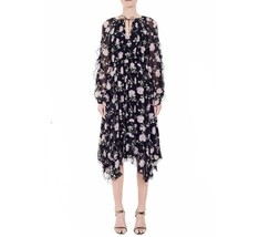 Ulla Johnson Women&#39;s Lorelei Floral Printed Ruffle Silk Tiered Midi Dress S 4 - £237.87 GBP