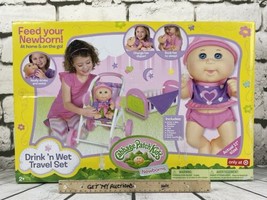 Limited Edition Cabbage Patch Kids Newborn Doll Drink N Wet Deluxe Sleep... - $59.35