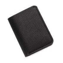 New Ultra-thin Soft Wallet Pu Leather Lychee Grain Mini Credit Card Wallet Men&#39;s - £45.41 GBP