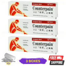 3 X Counterpain Rouge Chaud Soulagement Musculaire Massage Analgésique B... - $39.33