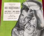 Who Told You I Cared 1939 Jane Wyman John Payne in Kid Nightingale Sheet... - £19.80 GBP