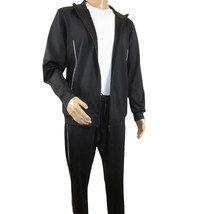 Men's Monte Carlo Turkey Jogging Suit 2pc Jump Set Stretchable 95164 Black image 4