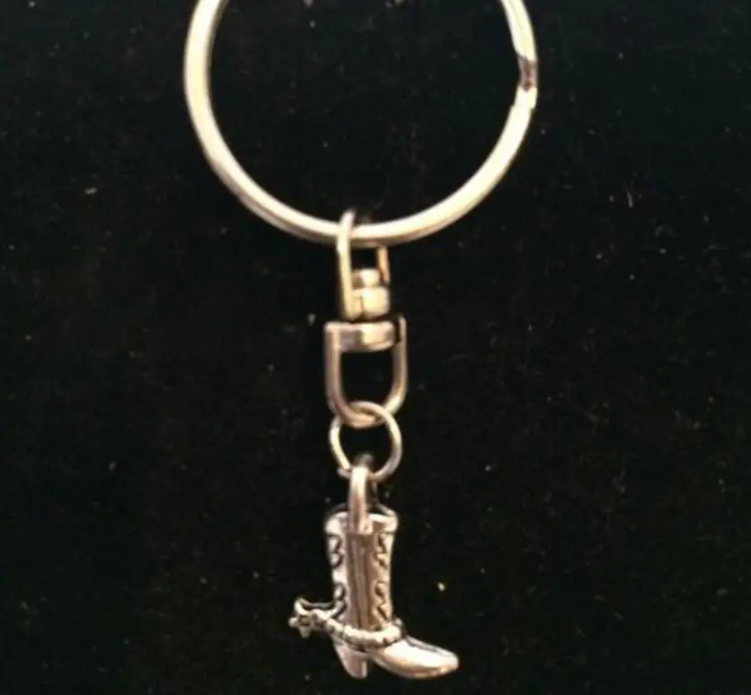 boy Boots Charms Rotating Keychain Vintage Pendant Trace Chains Key Chain DIY Je - £58.43 GBP