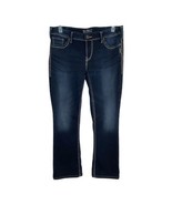 Silver Womens Jeans Size 32x33 Aiko Bootcut Thick Stitch Dark Wash Pockets  - £30.63 GBP