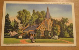 Little Church Of The Flowers Glendale CA Postcard - £8.07 GBP