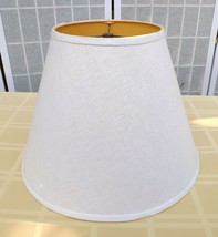 Vintage Empire  Lamp Shade Textured Beige 12&quot;Tall  x 16&quot; Wide # I Spider... - $8.66