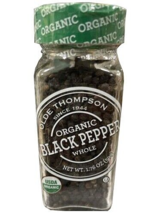 Olde thompson Organic Black Pepper Whole  1.76  oz seasoning - £4.28 GBP