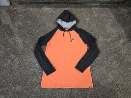 Hurley Long Sleeve Hoodie Shirt Mens Sz Medium Skater Grunge Raglan Sleeve  - $19.80
