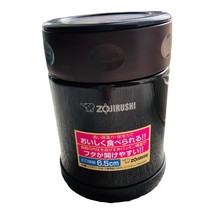 Zojirushi SW-EAE35 Stainless Steel Food Jar 12-Oz Thermos Hot / Cold Brown NEW - £16.94 GBP