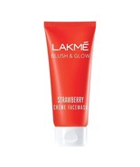 Lakme Blush &amp; Glow Strawberry Creme Face Wash 100 gm - £10.12 GBP
