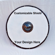 Personalizzato Viking Shield di Legno 30 &quot; Lotto Design Pittura Lavoro - £142.53 GBP