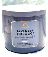 LAVENDER BERGAMOT Bath &amp; Body Works 3 Wick Candle   14.5OZ    BRAND NEW - $24.26