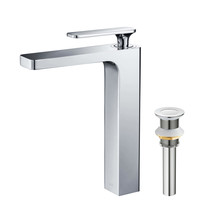 COMBO: Infinity Single Lavatory Faucet KBF1007CH + Pop-up Drain/Waste KP... - $174.15