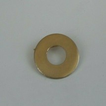 Vintage Gold Tone Round Circle .75&quot; Lapel Hat Pin - £3.52 GBP