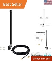 High Gain 10dBi Long Range Dual Band WiFi Antenna for Routers &amp;  Cameras - $924.75 MXN
