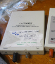 RARE Fiber Optic Transceiver Lattis Net Lattisnet 504-ST / 10BASE - $22.79