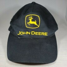 John Deere Hat Cap Black Snapback Adjustable Cary Francis - $5.00