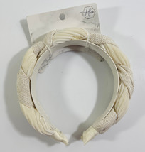 Hive and Co. Headbands Braided Taupe Crème Burlap Texture Knotted Twist - $164.54 MXN