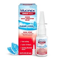Mucinex Sinus-Max Nasal Spray Decongestant, 12 Hour Over-The-Counter Med... - $14.33