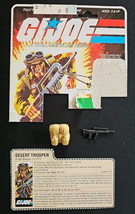 GI Joe 1985 DUSTY Desert Trooper File Card And Accessories Only NO FIGURE - $367.68 MXN