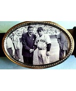 BABE RUTH &amp; YOGI Berra 1948  Epoxy PHOTO BELT BUCKLE New - $4,108.15 MXN