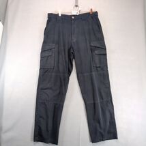 Tru-Spec Black Tactical Cargo Pants Mens 36x33 Ripstop Reinforced Knee A... - $20.00
