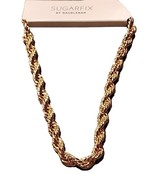 SUGARFIX by Baublebar ~ Goldtone ~ Collar ~ Twisted ~ Nickel Free ~18&quot;  ... - £14.70 GBP