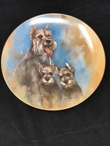 Schnauzers Collector Plate Leo Jansen My Favorite Pets Dog Rare Numbered Limited - £46.42 GBP