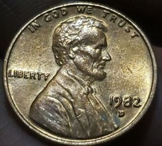 .1982-d Large Date Lincoln Cent Doubling On Obverse And Reverse Free Ship. - £2.37 GBP