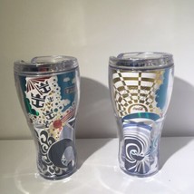 2 Royal Caribbean Cruise Line Coca Cola Cold Drink Plastic Travel Cups 2... - £15.03 GBP