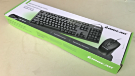 IOGEAR Spill-Resistant Keyboard and Mouse Combo, Black GKM513 - $18.49