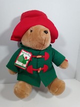 Paddington Bear Christmas Plush 1996 17&quot; Vintage Plush Bear Holiday Sears - £12.95 GBP
