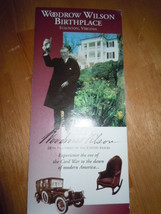 Woodrow Wilson Birthplace Staunton Virginia Brochure  - $3.99