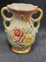  Beautiful Vintage Floral Vase Made in Brazil Lustreware Iridescent Ceramic - £17.40 GBP