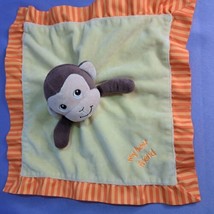 Garanimals Lovey My Best Friend Monkey Yellow Orange Security Blanket Rattles - £6.16 GBP