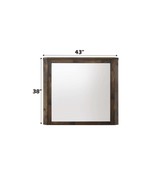 Elettra 43&quot;x38&quot; Mirror, Rustic Walnut Finish - $5,519.56 MXN