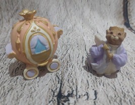 Vintage 94&#39; Hallmark Merry Miniatures Cinderella - Fairy Godmother &amp; Carriage - £8.33 GBP