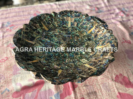 15&quot; Marble Exclusive Fruit Bowl Pauashell Intregrate Inlay Tableware Dec... - $685.10