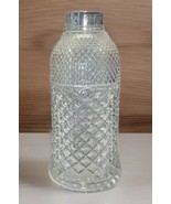 Apothecary Decanter Vintage Al Clear Glass Diamond Cut - £6.40 GBP