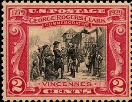 1929 2c George Rogers Clark, Surrender of Fort Sackville Scott 651 Mint F/VF NH - $3.99