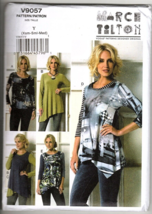Vogue V9057 Misses XS to M  Knit Pullover Top UNCUT Sewing Pattern - $23.14