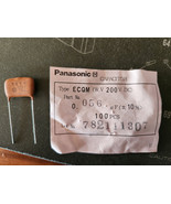 (19pc) Panasonic 0.056uf / 0.056μf, 200v ±10%, Radial Film Capacitor (NOS) - $18.70