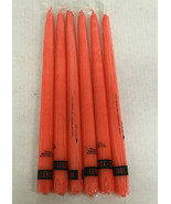 Vintage 12 inch taper style candle standtite base lenox brand 6 orange c... - $27.06 CAD